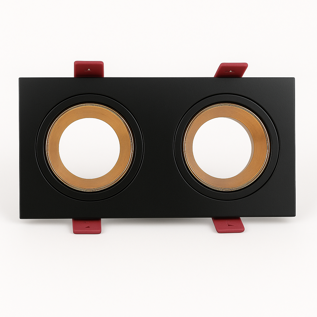 Spotlight Frame Flat with Rose Gold reflector- Aluminum - TEC