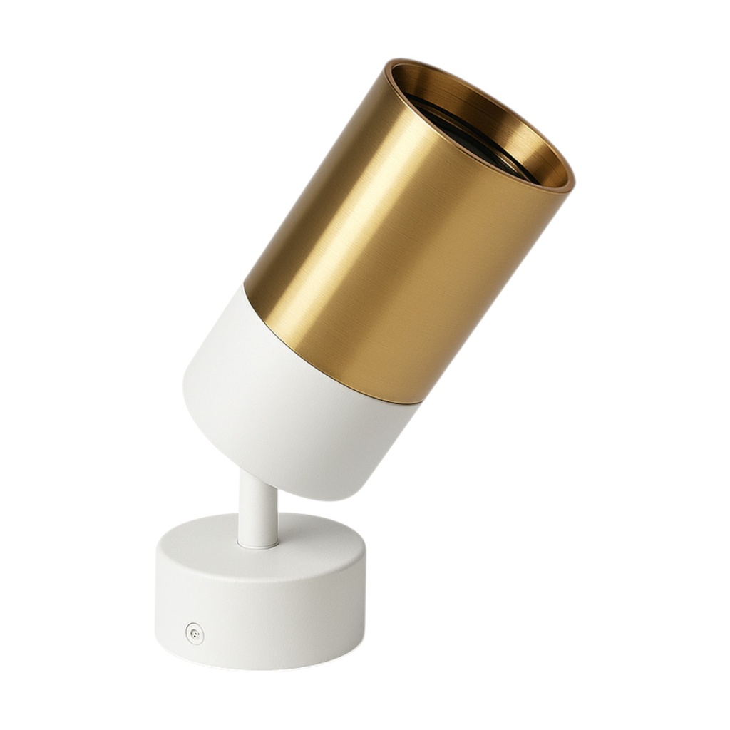 Downlight Cylinder Gold Adjustable - Aluminum - Empty