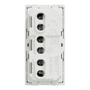 Socket-outlet, New Unica, 2P+E, 16A, Italian, with shutter