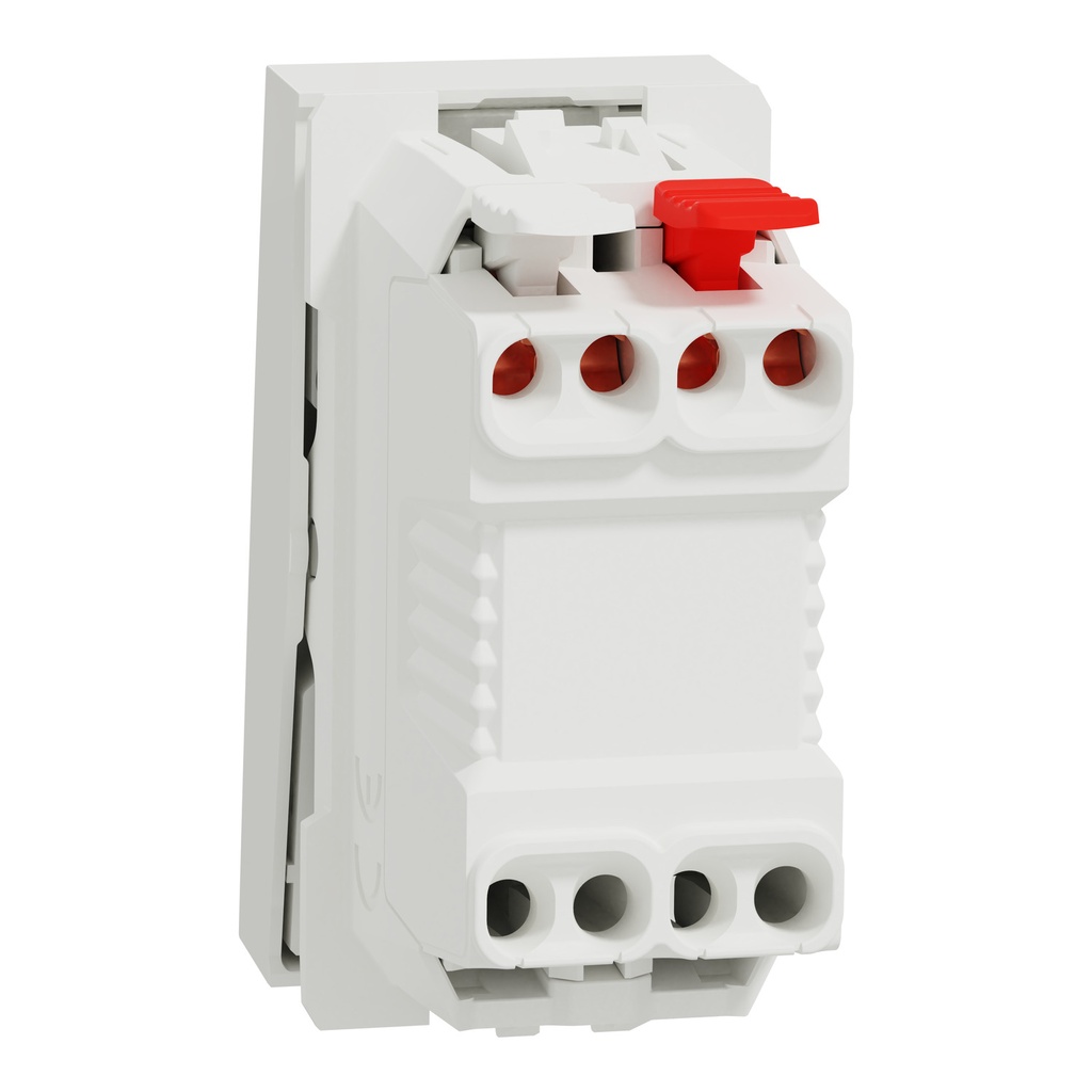 Push button switch, New Unica, 10A, 1 module, NO with location lamp, with bell symbol