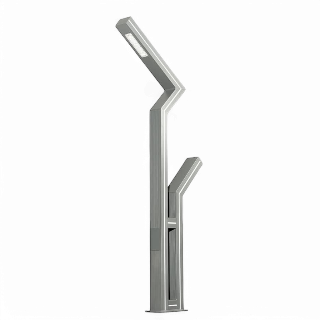 Outdoor City Pole Light 2*30W + 100W LED Profile