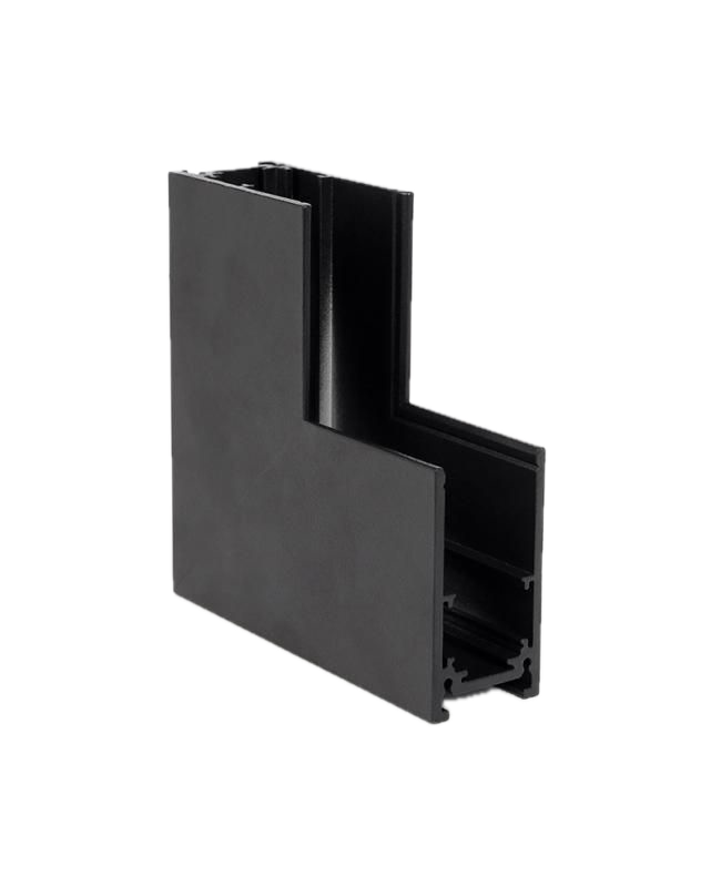 Magnetic rail corner connector ceiling to wall