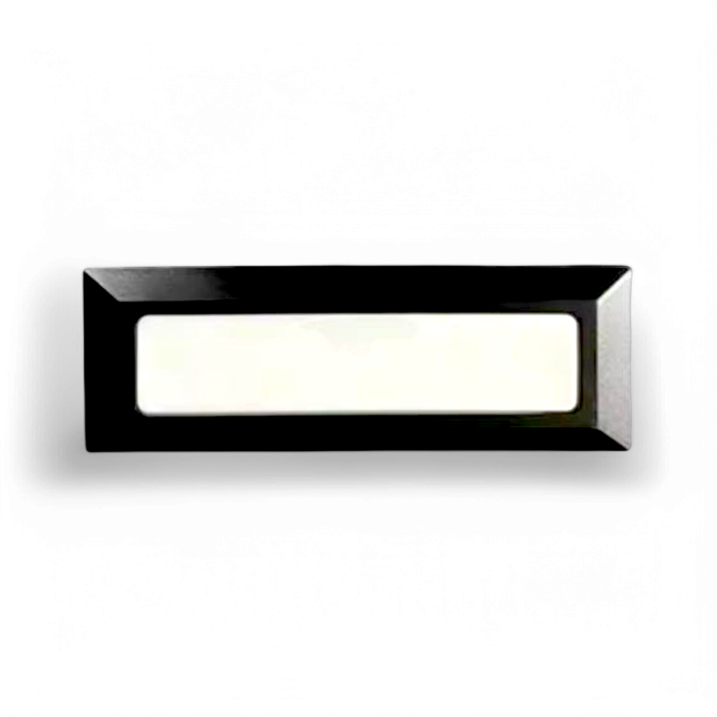 Surface mounted rectangular step light 5W 3000K Black