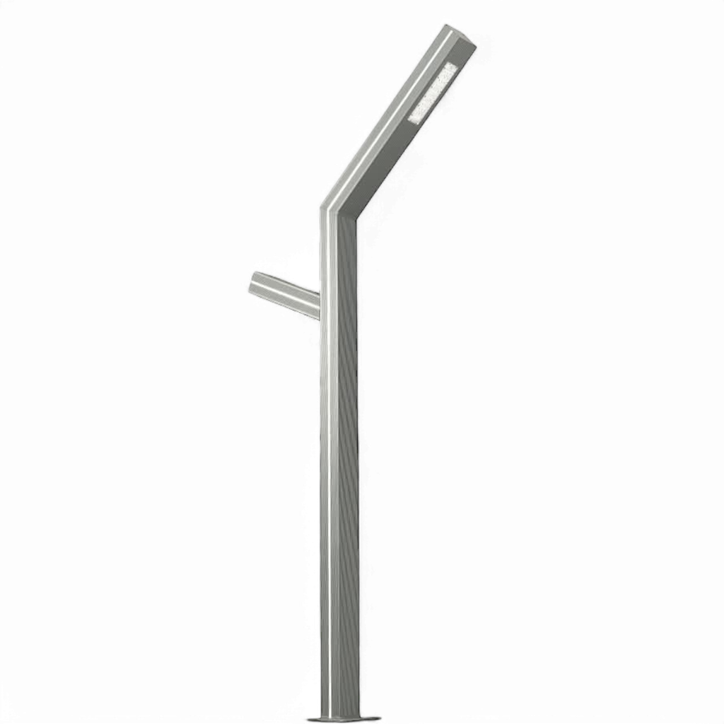 Outdoor City Pole Light 2*30W + 70W LED Profile