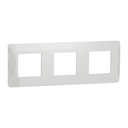 Cover frame, New Unica, 3 gangs, 3 x 2 modules, white