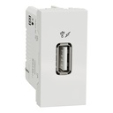 New Unica - USB charger 1 A - 1 module - type A