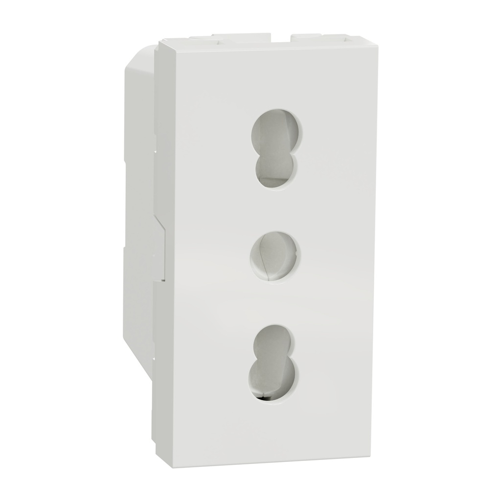 Socket-outlet, New Unica, 2P+E, 16A, Italian, with shutter