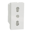 Socket-outlet, New Unica, 2P+E, 16A, Italian, with shutter