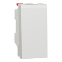 Switch, New Unica, 1-pole 2-way, 10AX, 1 module, screwless terminals, untreated, IP4X,