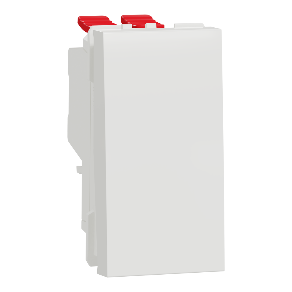 Switch, New Unica, intermediate, 10AX, 1 module, screwless terminals, untreated, IP4X
