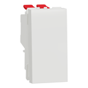 Switch, New Unica, intermediate, 10AX, 1 module, screwless terminals, untreated, IP4X