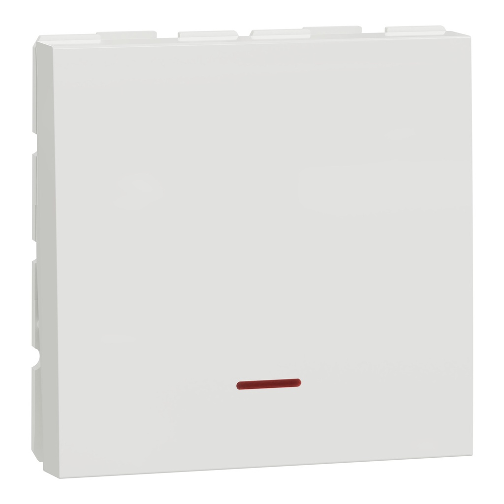 Switch, New Unica, mechanism, 1-pole 1-way, 32A, 2 modules, screw terminals, untreated, IP4X