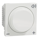 Volume controller, New Unica, 12V, 2 modules