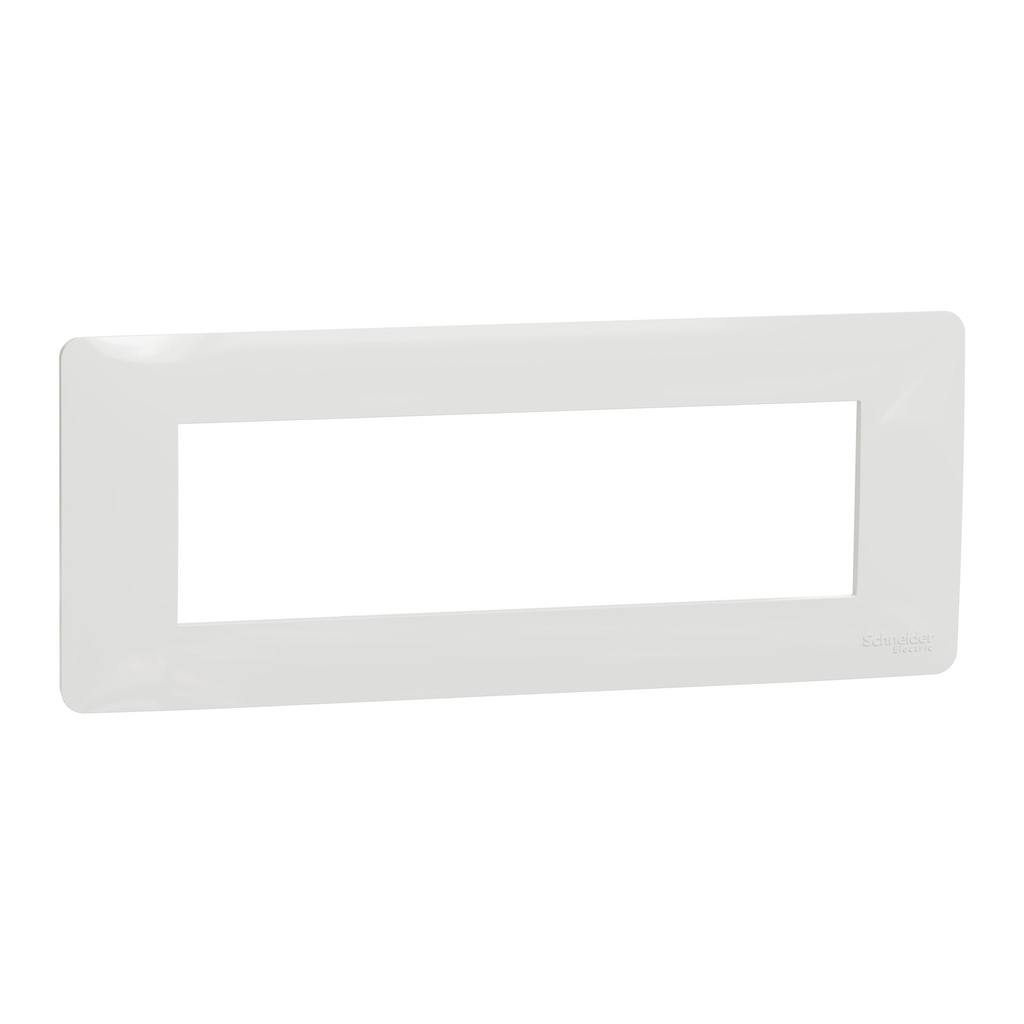 Cover frame, New Unica, 1 gang, 7 modules, white