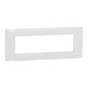 Cover frame, New Unica, 1 gang, 7 modules, white