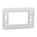 New Unica, fixing frame, plastic, 3 modules 1 gang 