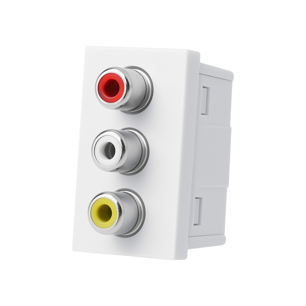 Audio Video Socket - Merlot
