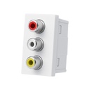 Audio Video Socket - Merlot