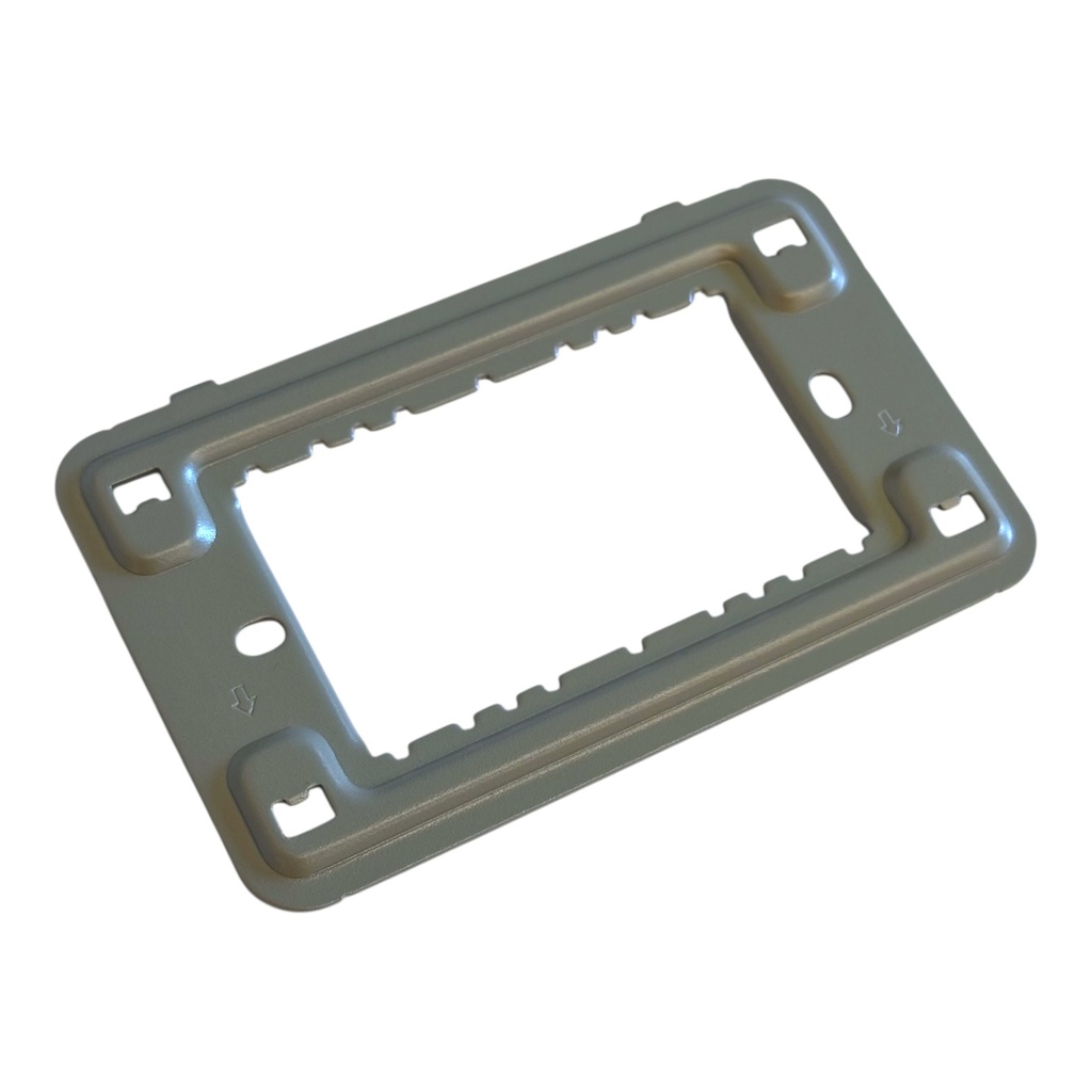 Fixing Frame 1 Gang 3 Modules Metal - Merlot