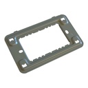 Fixing Frame 1 Gang 3 Modules Metal - Merlot