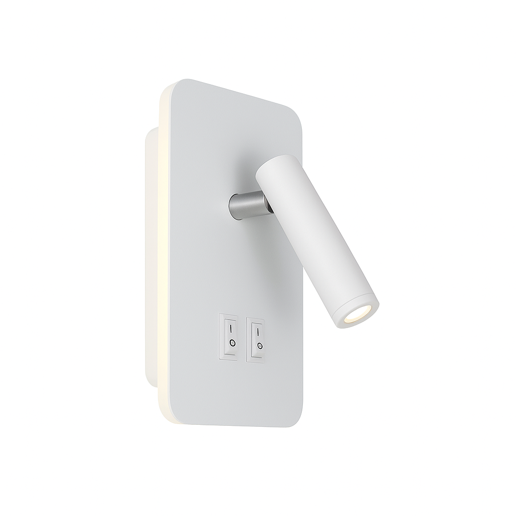 Bedside Reading Wall Lamp 6W + 3W 3000K - SW002