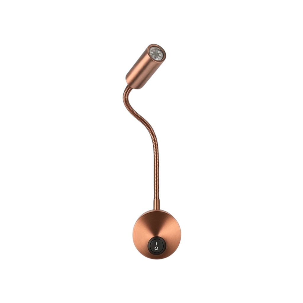 Bedside Reading Flexible Wall Lamp 3W 3000K - 40-01C