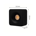 Square Surface Mounted Spotlight 12W / 24W - 3000K