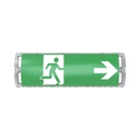 Emergency EXIT Sign LDVAL EM BULKHEAD 3W 3H IP65