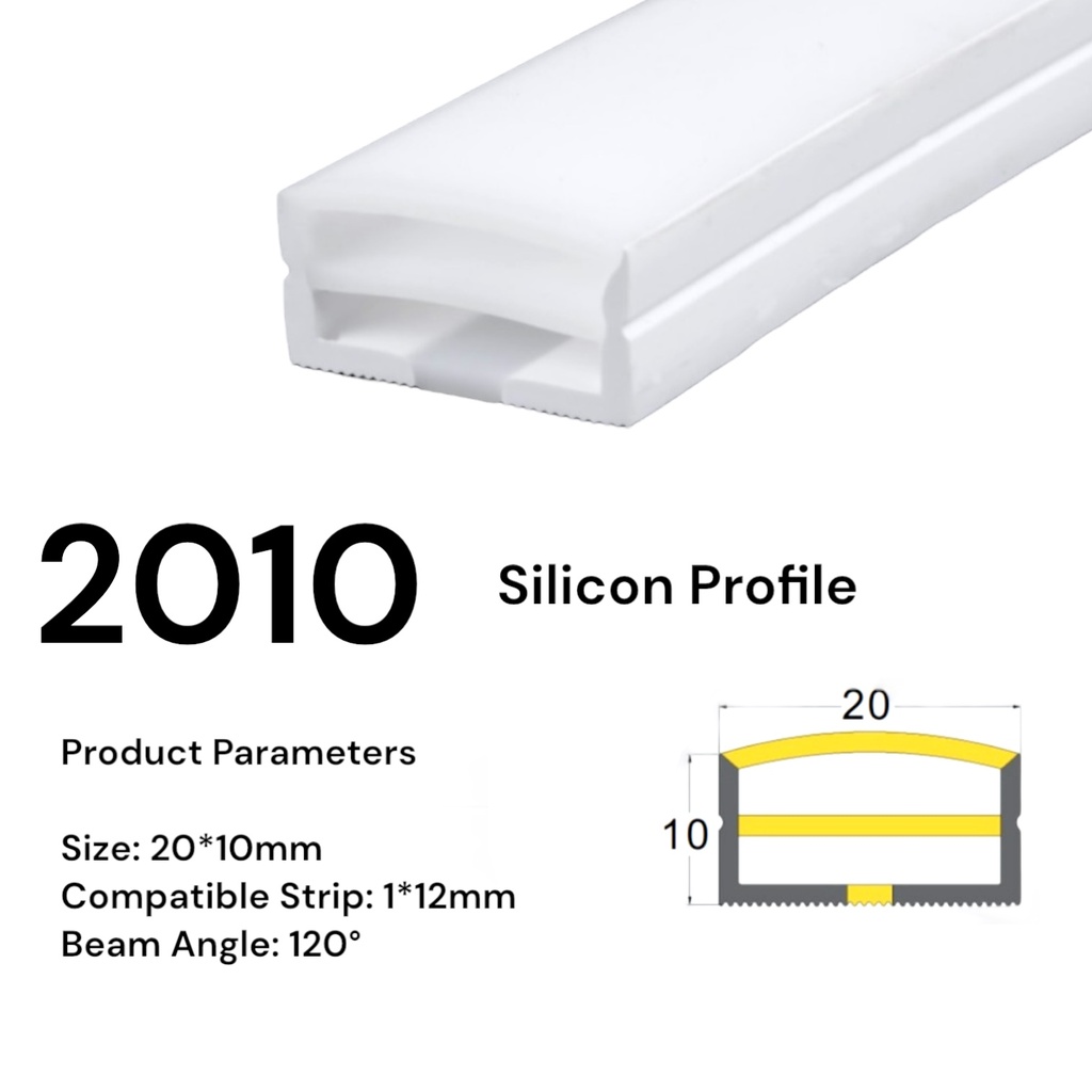 Silicon LED profile 20*10mm /Meter