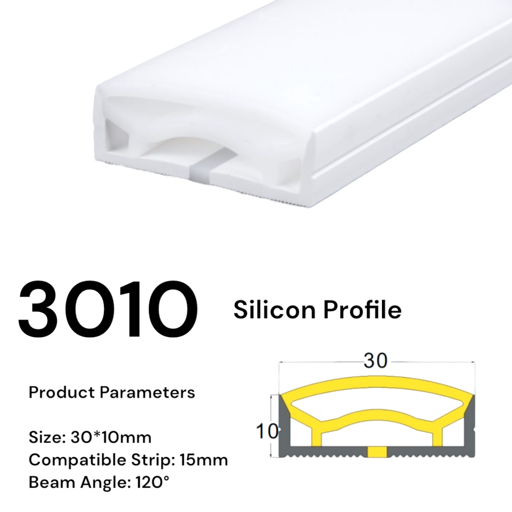 Silicon LED profile 30*10mm /Meter
