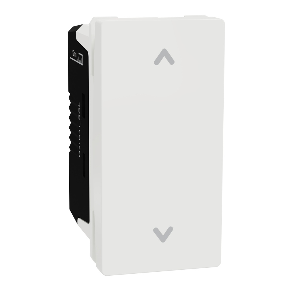 Roller Blind Switch, Miluz E, 10A 250V 1 Module White