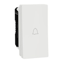Doorbell Switch, Miluz E, 10A 250V 1 Module White