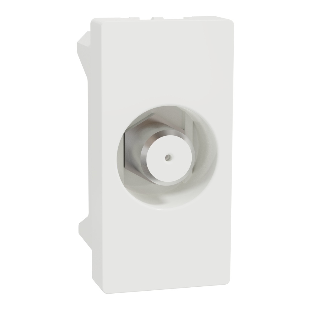 TV Outlet, Miluz E, F-Type Mechanism 1 Module White