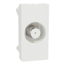 TV Outlet, Miluz E, F-Type Mechanism 1 Module White