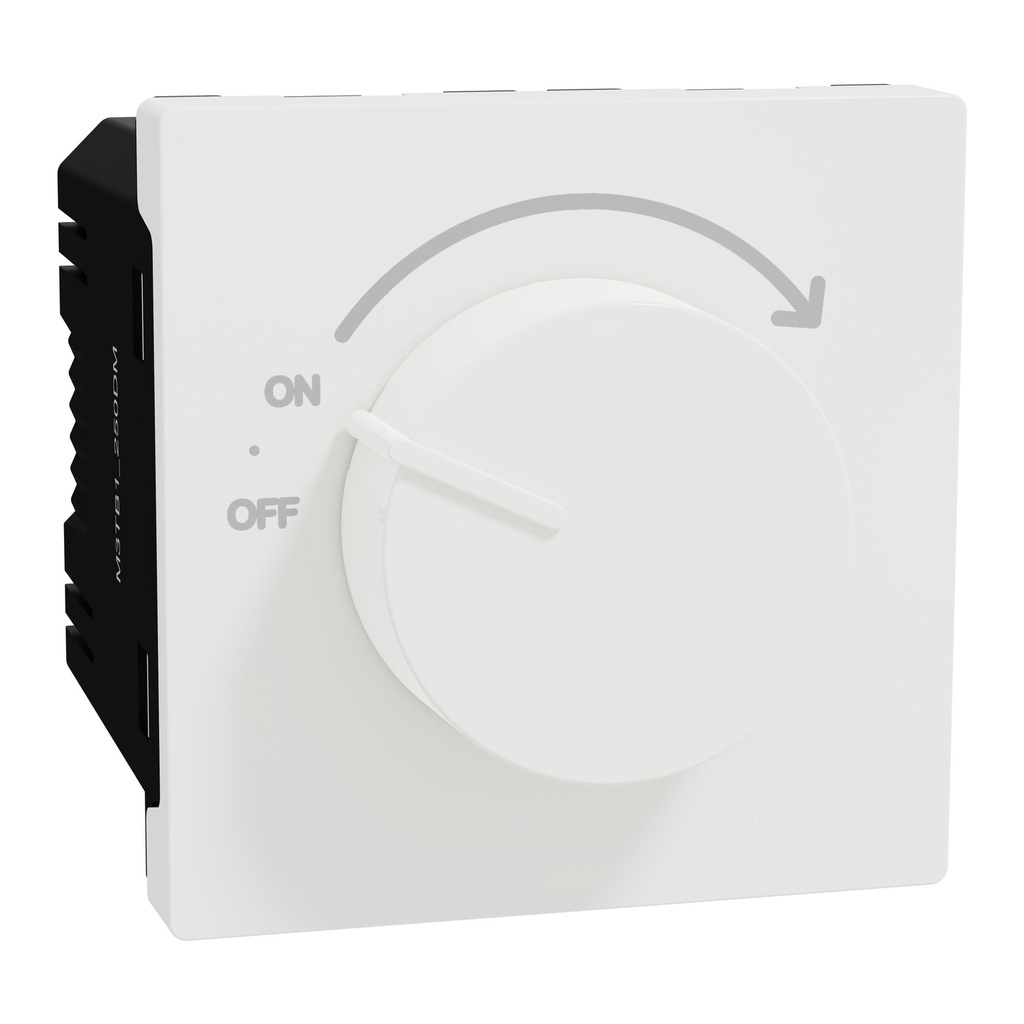 Rotary Dimmer, Miluz E, 4‑250 W 220‑240 V 2 Module White