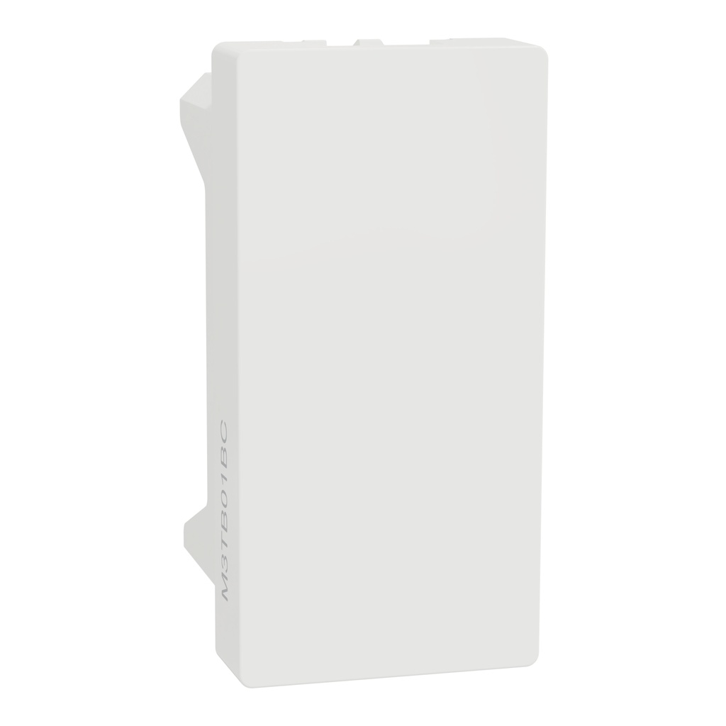 Blank Cover, Miluz E, 1 Module White