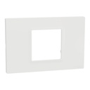 Cover Frame, Miluz E, 1 Gang 2 Modules White