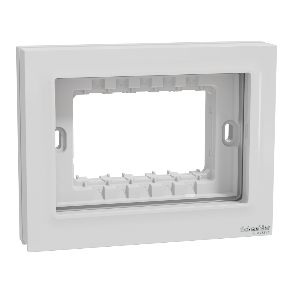 Weatherproof Box, Miluz E, 1 Gang 3 Modules IP55 White