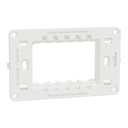 Supporting Frame, Miluz E, 1 Gang 3 Modules White