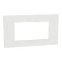 Cover Frame, Miluz E, 1 Gang 4 Modules White