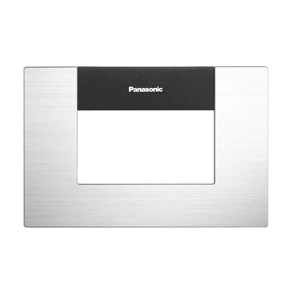 Flatima Series Accessories Aluminum Plate 1‑Gang 3‑Device [Silver], Plates