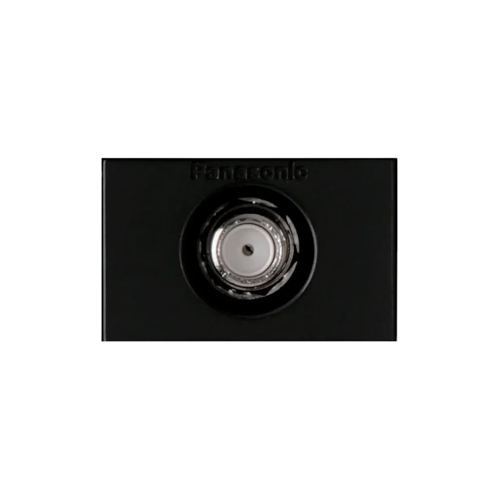 Flatima Series Accessories F Type Television Terminal [Current Passing Type] [Black]