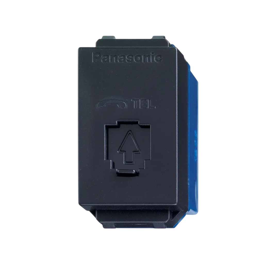 Flatima Series Accessories Telephone Modular Jack [6P4C] [Black], Devices