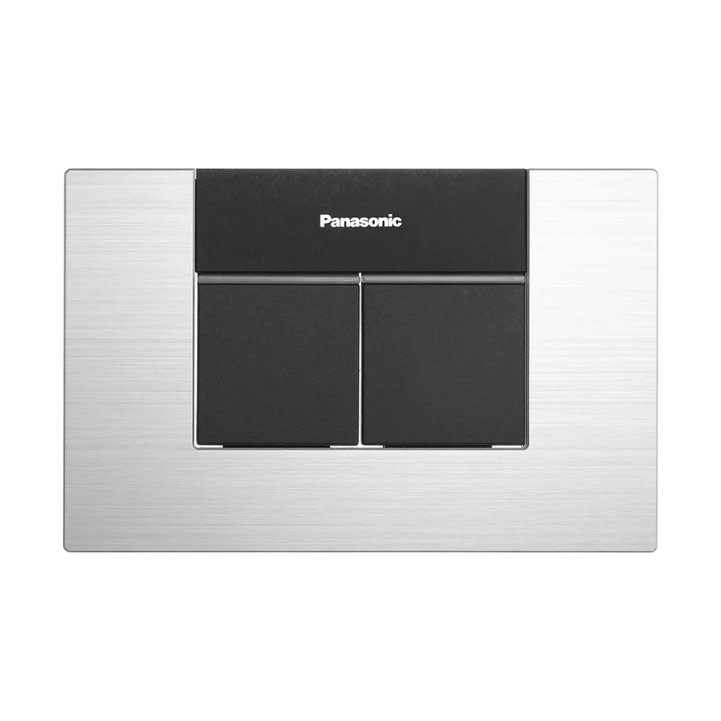 Flatima Series Switches 1Way Switch, 1‑Way, 2‑Device with Plate, Quick Connect Terminal [Silver] 16AX 250V‑, Full Set