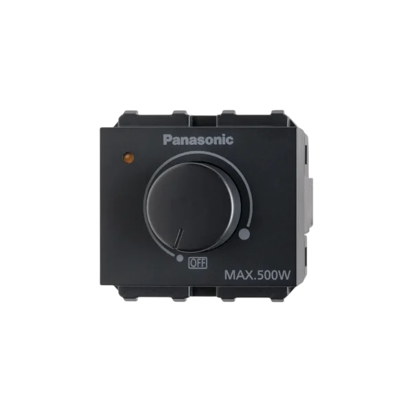 Flatima Series Switches Dimmer Switch [Incandescent and Low Voltage Halogen with Transformer 12V Light Control] 500W [Black] 220-240V 500W, Devices