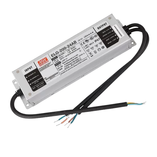 Mean Well ELG-200-24AB – 200W Constant Voltage + Constant Current LED Driver (24V, IP65, 3-in-1 Dimming)
