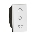 Arteor™ - Curtain switch - centre off - 1 module
