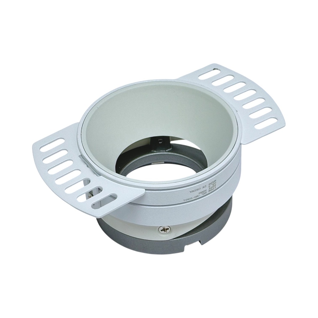 Trimless Adjustable Recessed Spotlight Frame- Anti-glare – Round – MR16 – Ø75 mm Cut-Out – Black | White