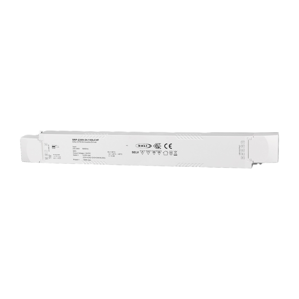 DALI DT8 Constant Voltage LED Driver – 24V DC, 4-Channel, Tunable White, RGBW, SRP-2309-24-LCVF