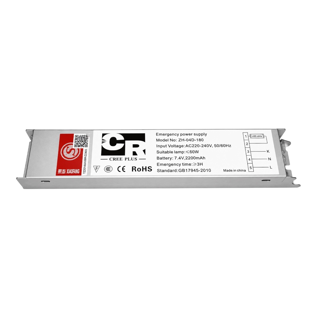 LED Emergency Power Supply Module – 7.4V 2200mAh – ≥3 Hours Backup Up to 60W Output DC 220V